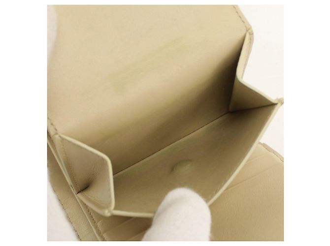 Portafoglio a tre pieghe Céline in beige - vista 6