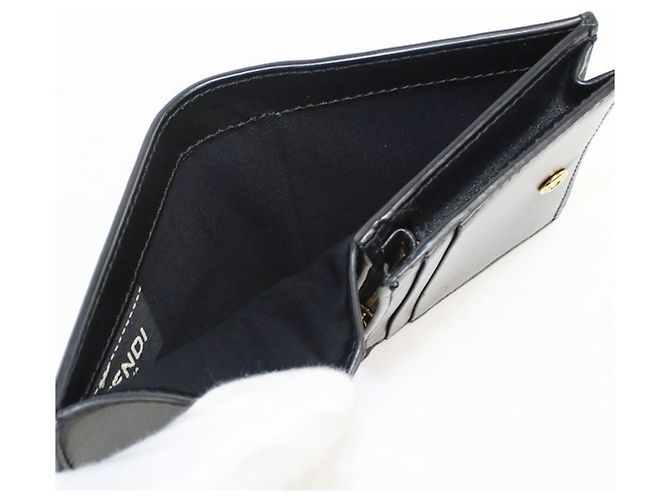 Fendi Damenbörse Bi-fold in Schwarz - Ansicht 4