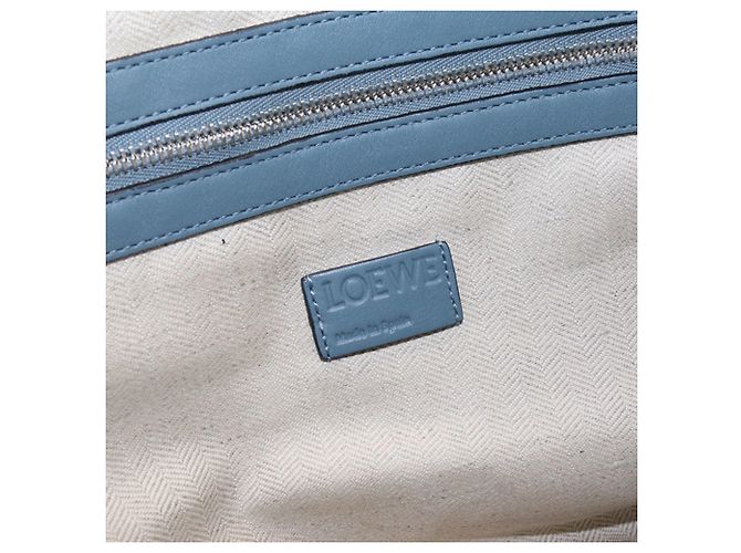 Flamenco Borsa a tracolla in pelle di vitello blu Loewe - vista 4