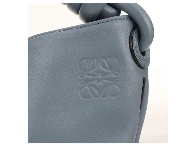 Flamenco Borsa a tracolla in pelle di vitello blu Loewe - vista 5