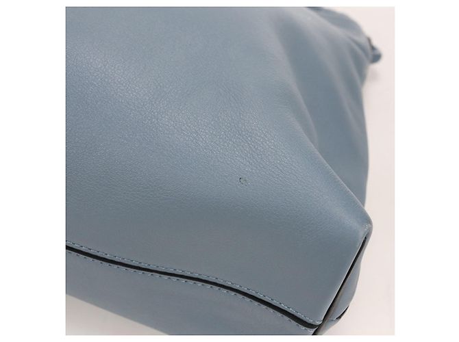 Flamenco Borsa a tracolla in pelle di vitello blu Loewe - vista 7