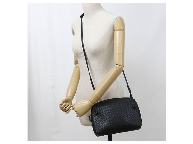 Borsa a tracolla nera Bottega Veneta Nero - vista 10