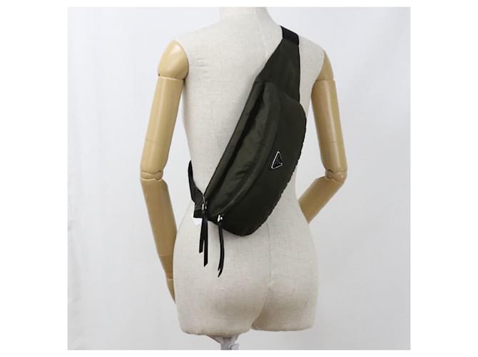 Borsa a tracolla Prada kaki Cachi - vista 9