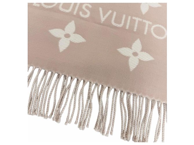 Stola in lana beige Louis Vuitton - vista 6