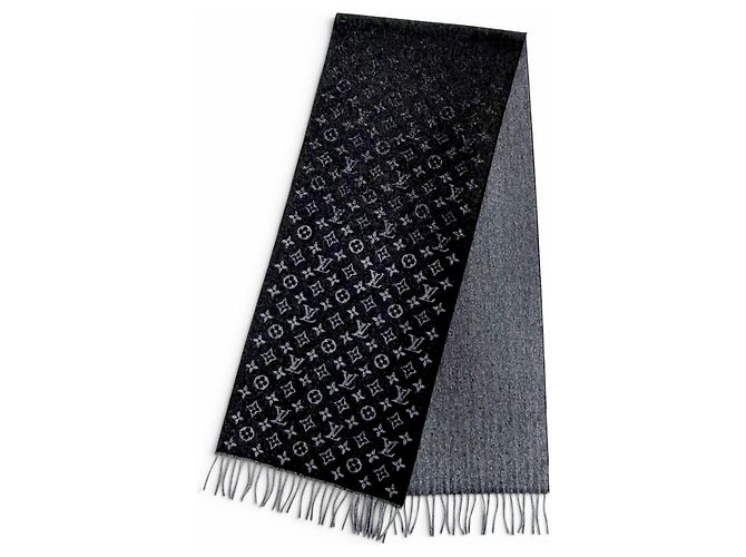 Louis Vuitton Schal Monogram Gradient Braun Schwarz - Ansicht 2