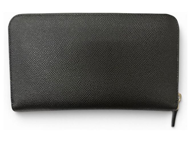 Bulgari Bvlgari Leather Long Wallet Black - view 3