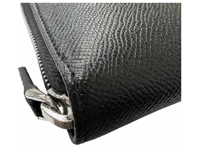 Bulgari Bvlgari Leather Long Wallet Black - view 6