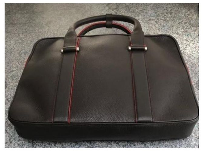 Autre Marque Borsa a mano Ferrari in pelle marrone - vista 13
