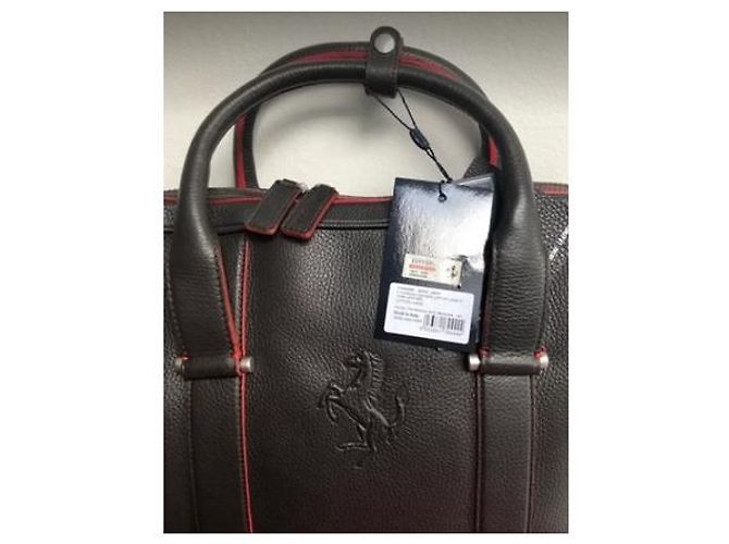 Autre Marque Borsa a mano Ferrari in pelle marrone - vista 5