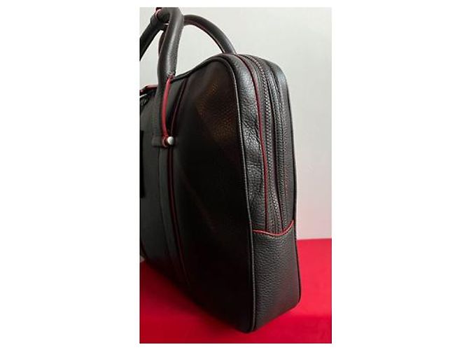 Autre Marque Borsa a mano Ferrari in pelle marrone - vista 6