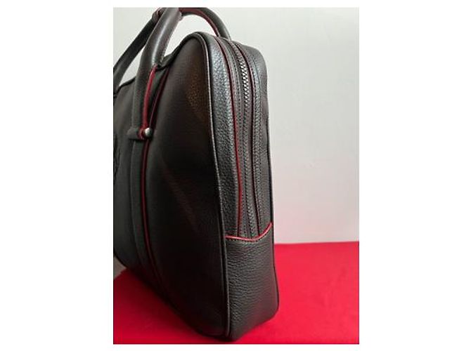 Autre Marque Borsa a mano Ferrari in pelle marrone - vista 7