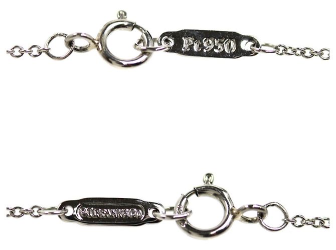 Collana solitaire in platino Tiffany & Co. - vista 5