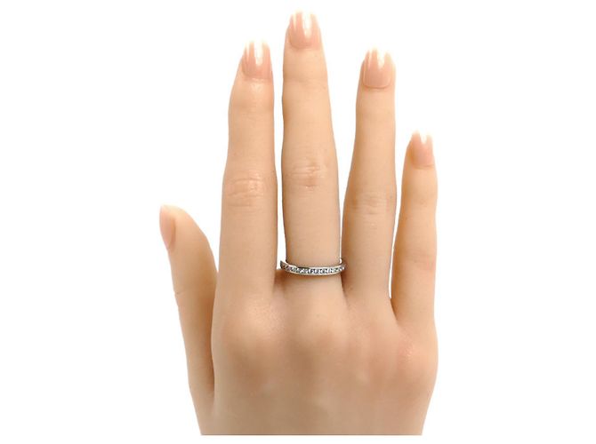 Tiffany & Co. Platin-Eternity-Ring mit Kanalfassung - Ansicht 7