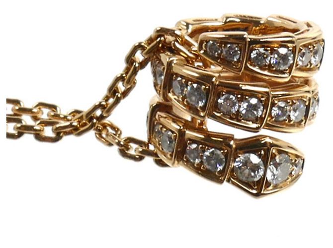 Bulgari Collana Serpenti Viper in oro rosa 18K di Bvlgari con diamanti - vista 2