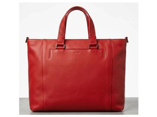 Autre Marque Borsa da viaggio Ferrari in pelle rossa Rosso - vista 3