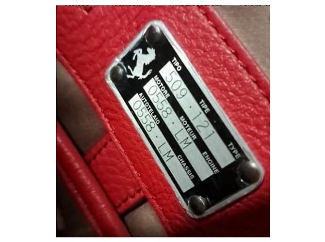 Autre Marque Borsa da viaggio Ferrari in pelle rossa Rosso - vista 7