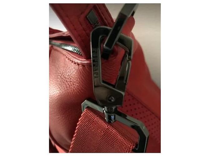 Autre Marque Borsa da viaggio Ferrari in pelle rossa Rosso - vista 8