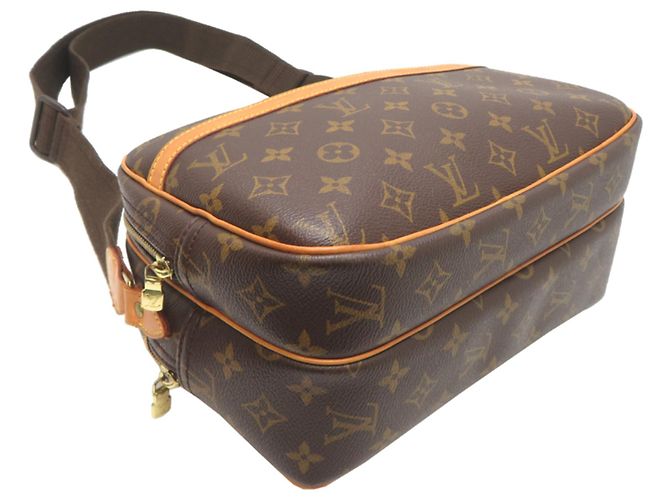 Borsa a Spalla Louis Vuitton Reporter PM Marrone - vista 3