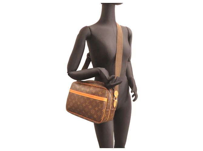Borsa a Spalla Louis Vuitton Reporter PM Marrone - vista 8