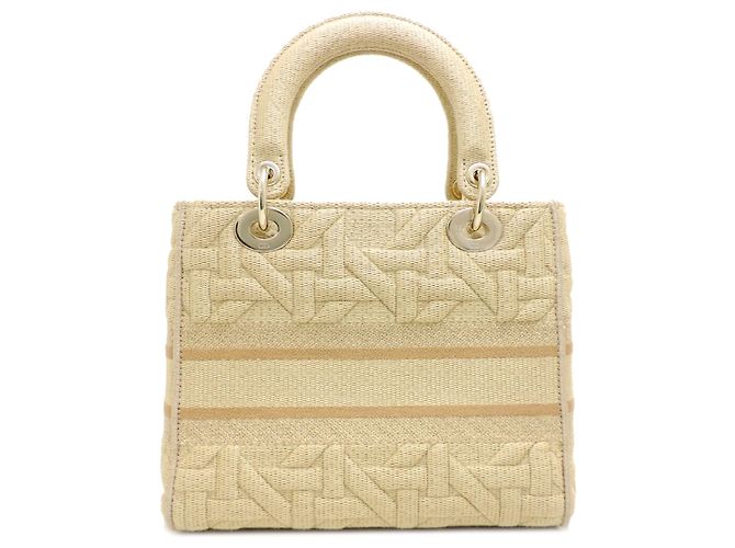 Borsa Christian Dior Lady D-Lite Medium Beige - vista 2