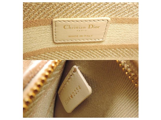 Borsa Christian Dior Lady D-Lite Medium Beige - vista 7