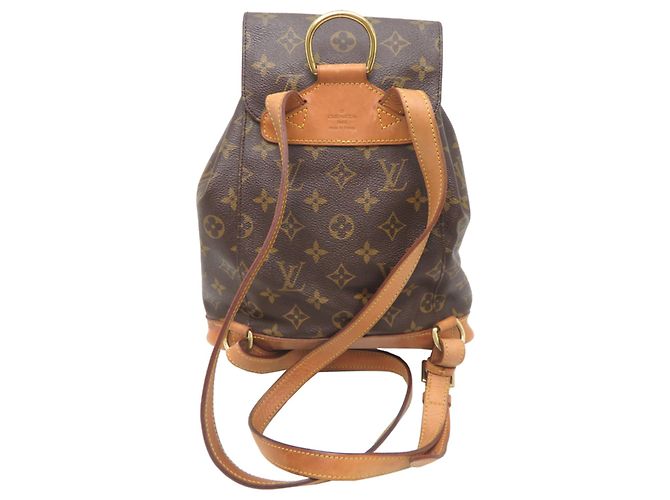 Mochila Louis Vuitton Montsouris MM Castaño - vista 2