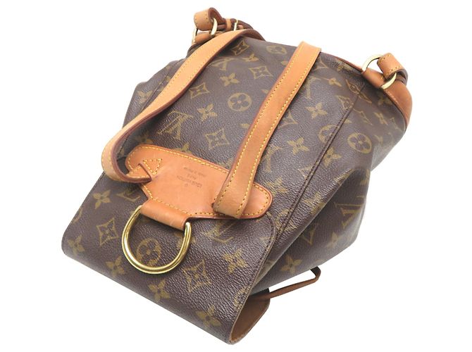 Mochila Louis Vuitton Montsouris MM Castaño - vista 4