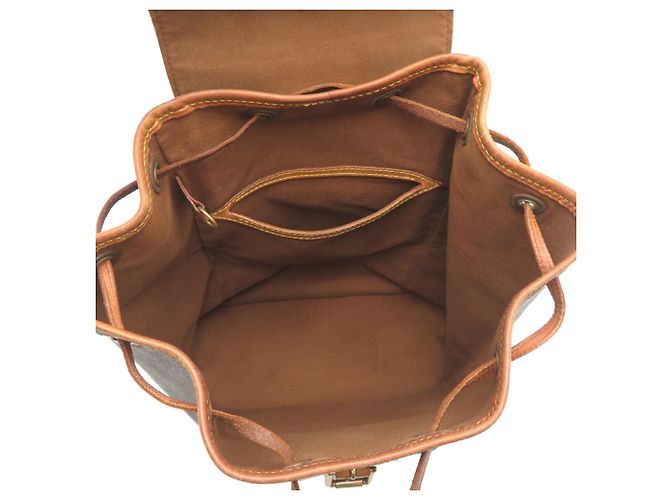 Mochila Louis Vuitton Montsouris MM Castaño - vista 6