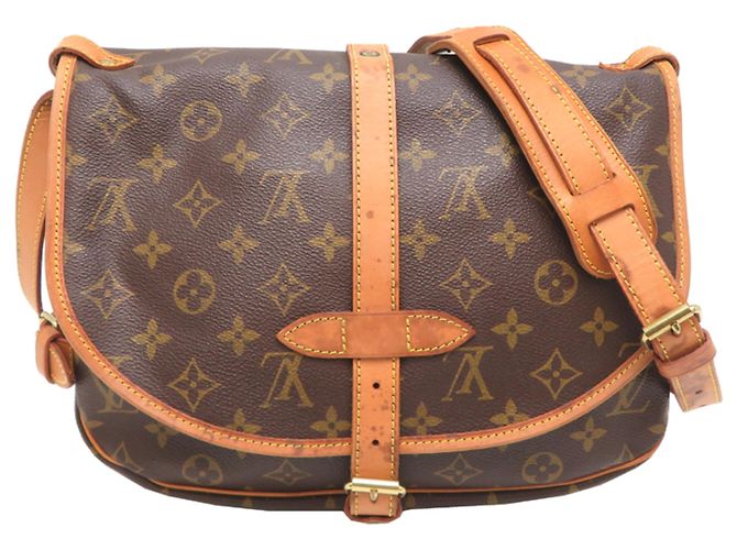 Borsa a tracolla Saumur 30 da donna Louis Vuitton Marrone - vista 2