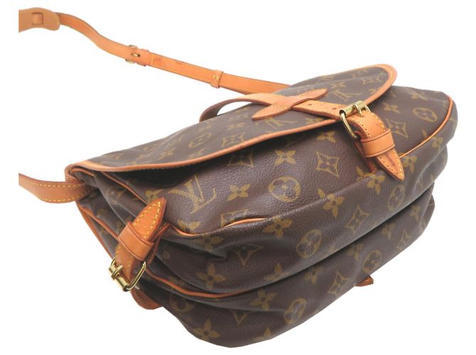 Borsa a tracolla Saumur 30 da donna Louis Vuitton Marrone - vista 3