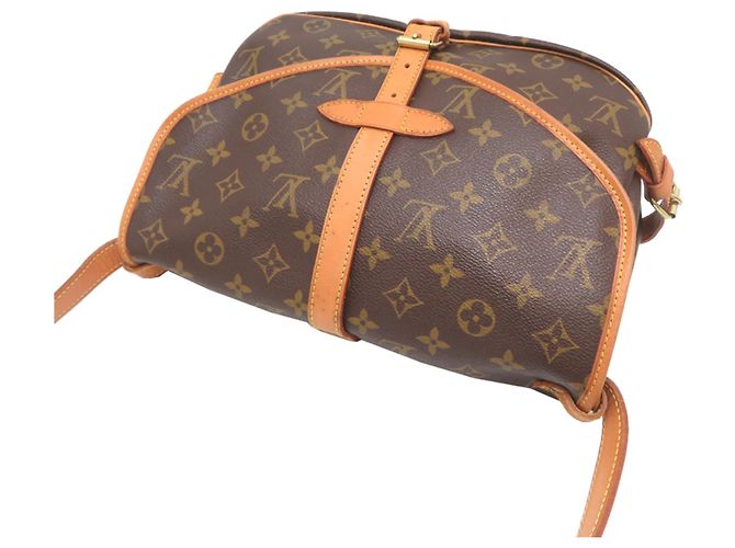 Borsa a tracolla Saumur 30 da donna Louis Vuitton Marrone - vista 4
