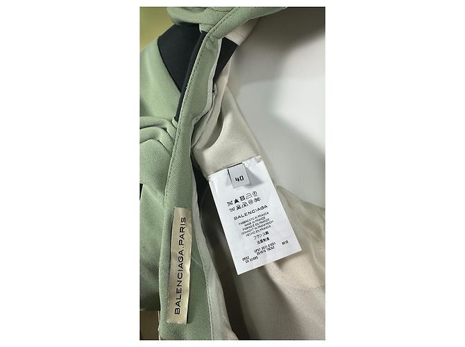 Balenciaga Colorblock Kleid mit Lederdetails - Ansicht 8