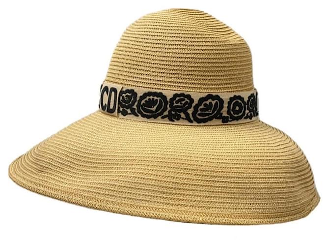 Christian Dior Strohhut CD-Monogramm Schwarz - Ansicht 3