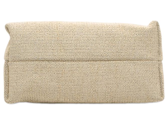 Salvatore Ferragamo Ferragamo Beige Ferragamos Creations Tote in Raffia Medium - vista 3