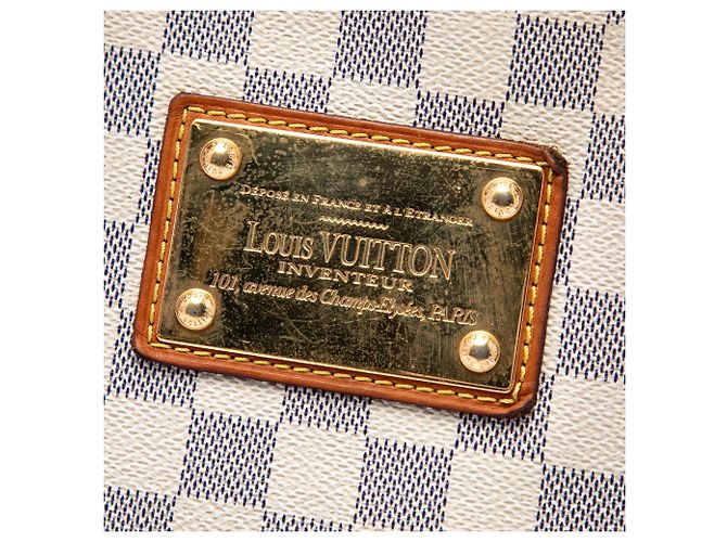 Louis Vuitton White Damier Azur Hampstead MM Bianco - vista 5