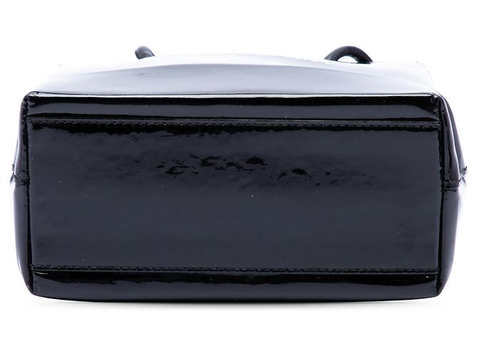 Tote shopping Balenciaga Black Patent Logo XXS - vista 3