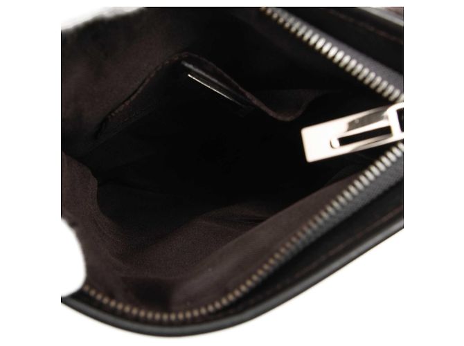Fendi Marrone Zucchino Canvas Crossbody - vista 4