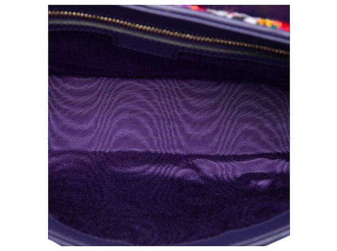 Borsa a tracolla Gucci Red Medium GG Marmont in tweed Rosso - vista 4