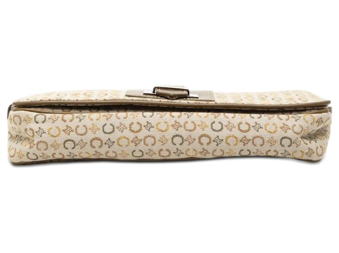 Céline Celine Brown C Macadam Canvas Schultertasche mit Klappe Braun Beige - Ansicht 3