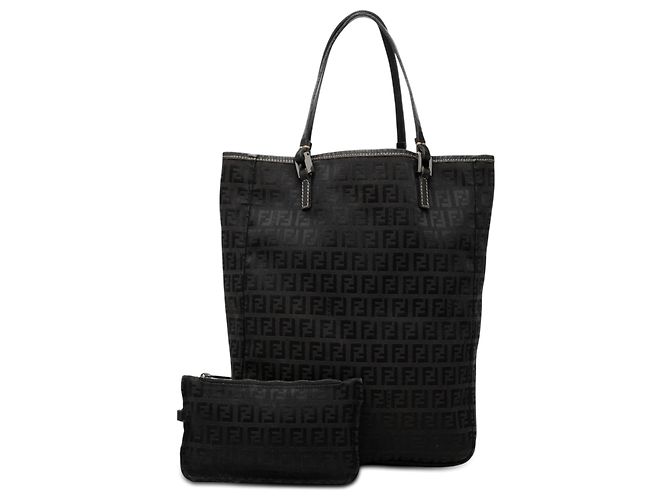 Fendi Zucchino Canvas Tote in Schwarz - Ansicht 7