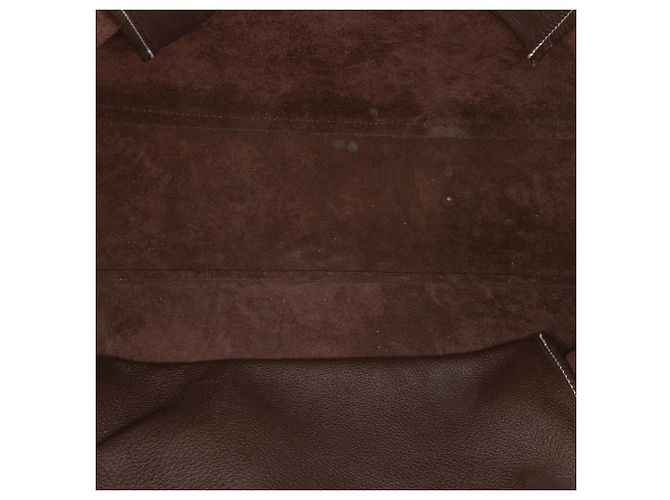 Borsa a tracolla in pelle marrone The Row Marrone scuro - vista 4