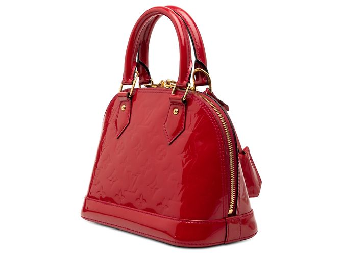 Louis Vuitton Alma BB Vernis Monogram Rosso - vista 2