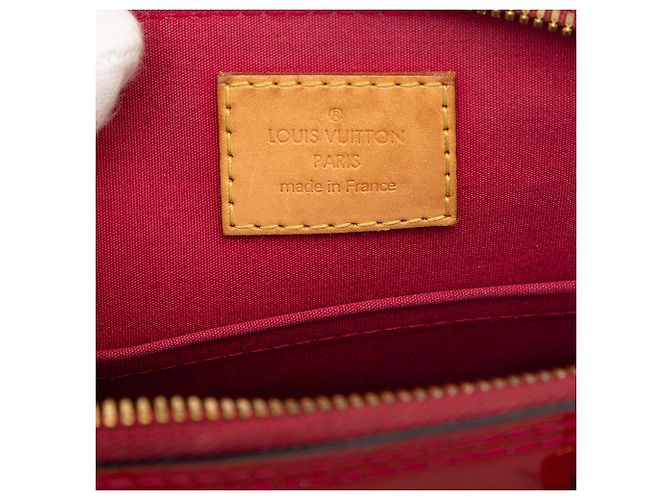 Louis Vuitton Alma BB Vernis Monogram Rosso - vista 5