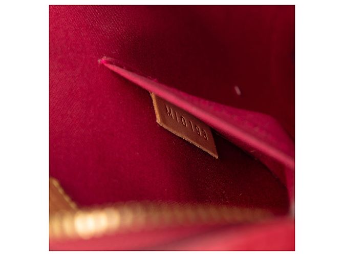 Louis Vuitton Alma BB Vernis Monogram Rosso - vista 6
