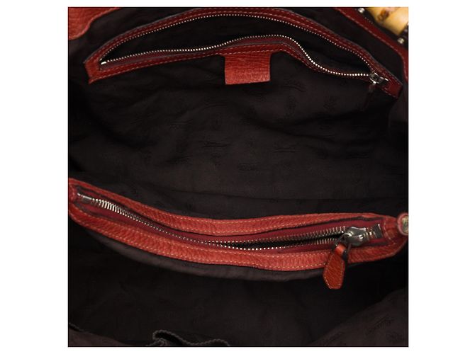 Gucci Beige Medium GG Canvas Bamboo Libeccio Tote - Ansicht 4