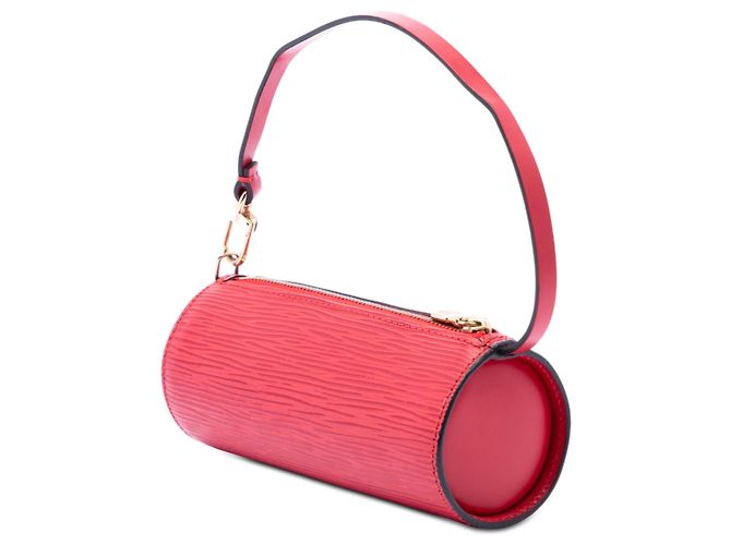 Louis Vuitton Pochette Soufflot in pelle Epi rossa Rosso - vista 2