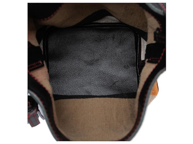 Borsa bucket Ashby in tela Mini Mega Check marrone Burberry Marrone chiaro - vista 4