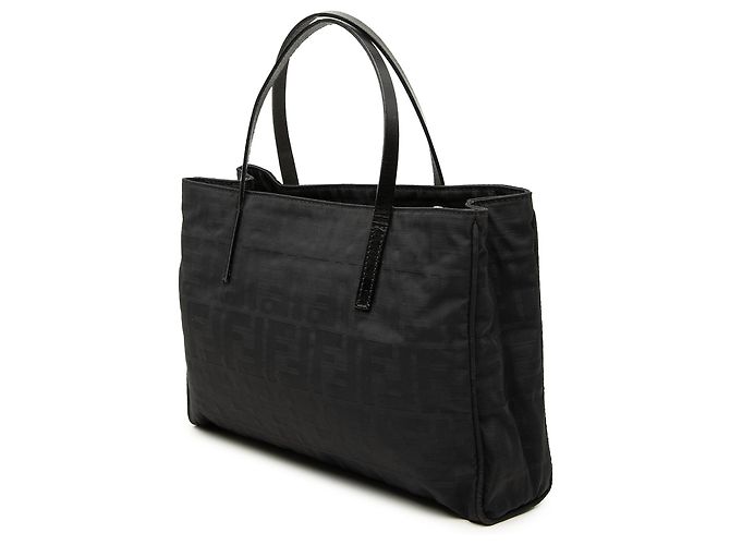 Tote in tela Zucca nera Fendi Nero - vista 2