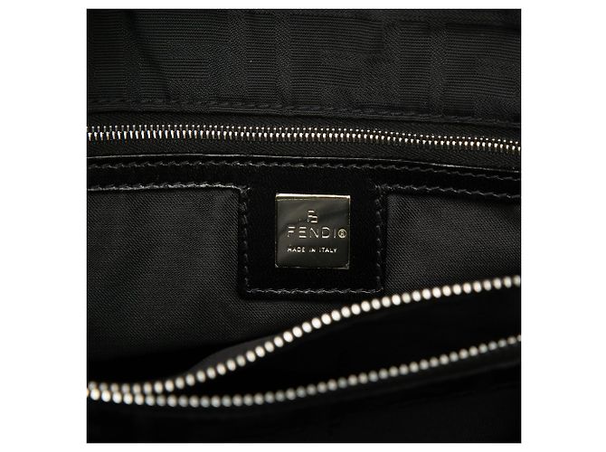 Tote in tela Zucca nera Fendi Nero - vista 5