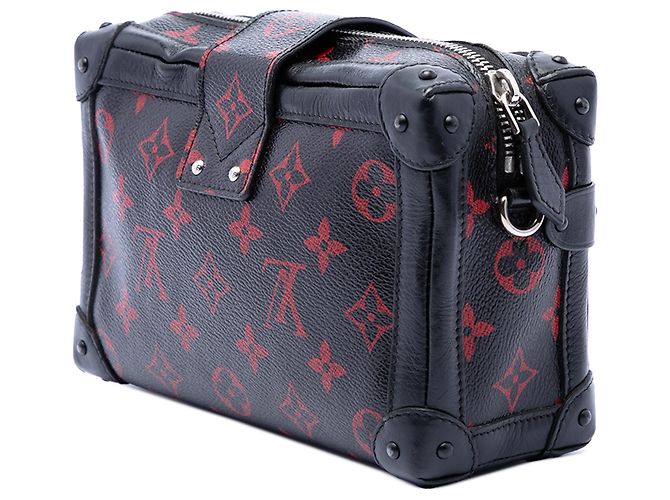 Louis Vuitton Black Limited Edition Monogram Infrarouge Petite Malle Soft MM Nero - vista 2
